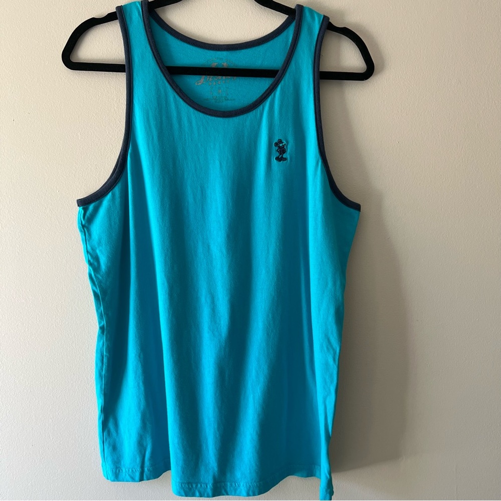 Turquoise and Navy Disney Parks Disney World Mickey Muscle Tank